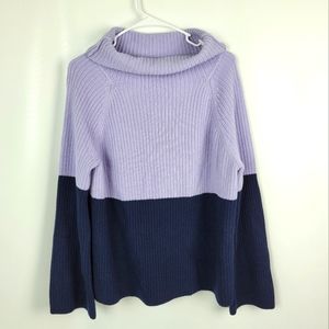 ANN TAYLOR 100% Cashmere Wide Sleeve Sweater Sz Large